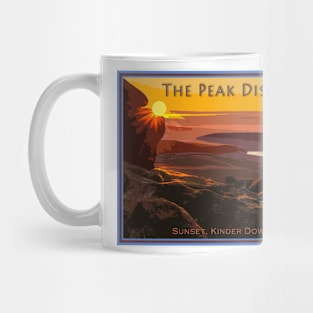 The Peak District, Kinder Downfall sunset Mug